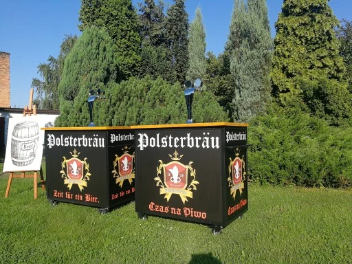 Two mobile Polsterbräu draught beer units